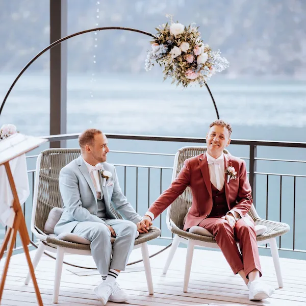 Freie Trauung von Armin und Michael am Achensee.